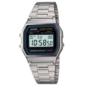 Relógio Unissex Digital Casio A158WA-1DF - Prata