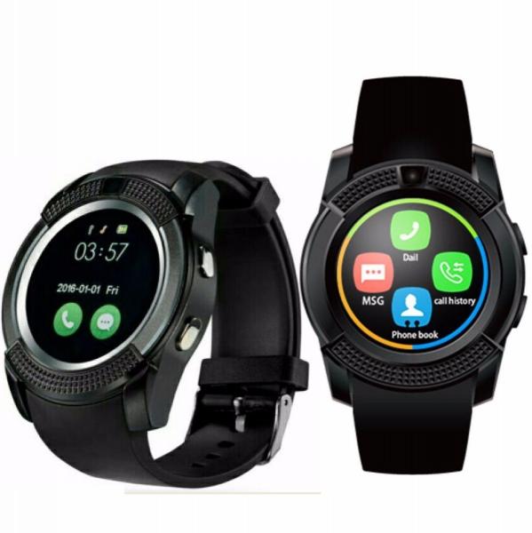 Relógio V8 Bluetooth Smartwatch Gear Chip Iphone e Android Preto - Morgadosp