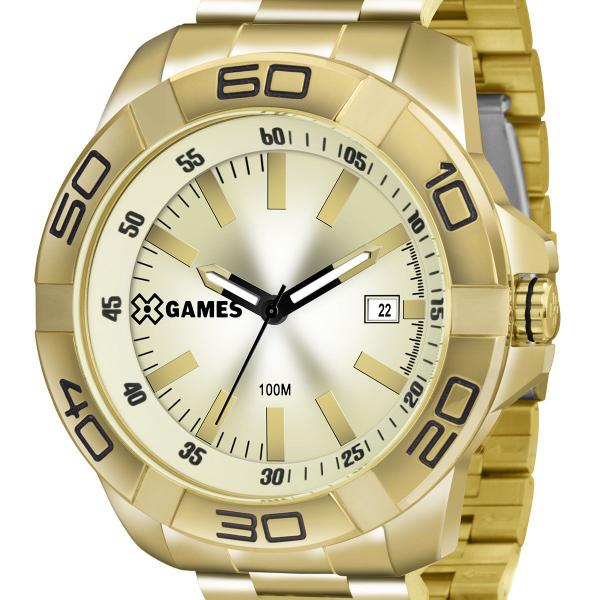 Relógio X-games Grande Dourado Masculino XMGS1020 C1KX