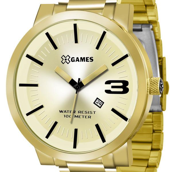 Relógio X-games Grande Dourado Masculino XMGS1007 C2KX