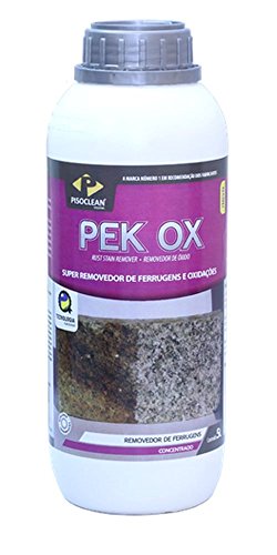 Removedor de Ferrugem para Granito e Pedras Brutas - Pek Ox - 1 Litro - Pisoclean