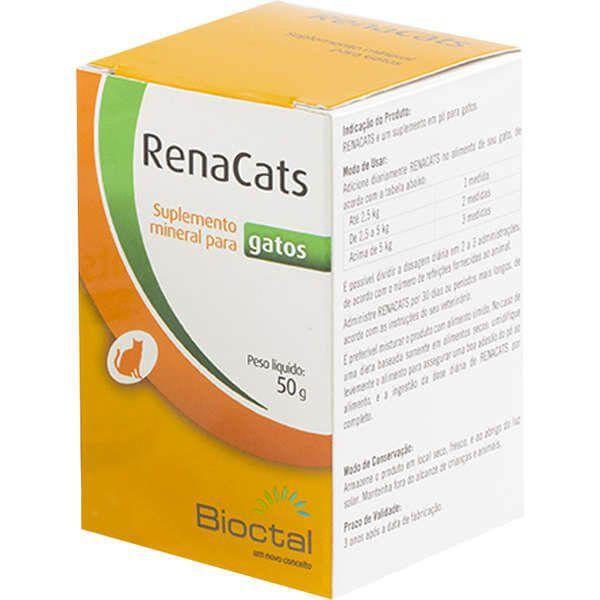 RenaCats Suplemento Mineral para Gatos - 50g - Bioctal