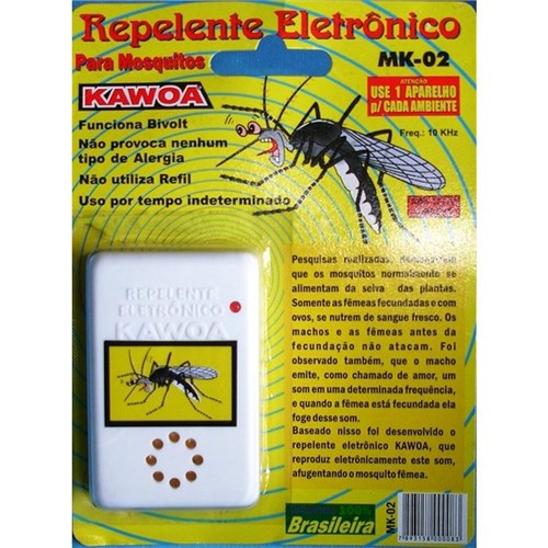 Tudo sobre 'Repelente Eletrônico De Mosquito Zica Mk02'