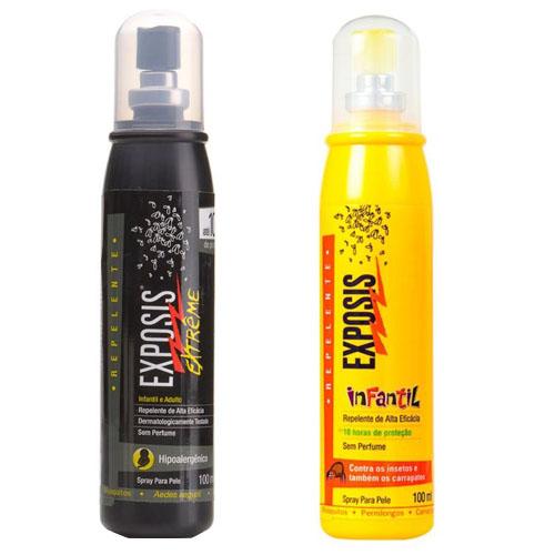Repelente Exposis Extreme 100ml + Repelente Exposis Spray Infantil 100ml - Exposis