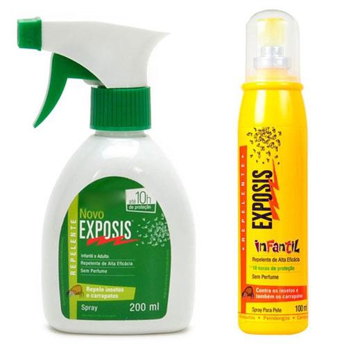 Repelente Exposis Spray 200ml + Repelente Exposis Spray Infantil 100ml - Exposis