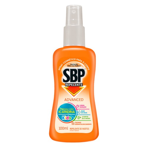 Repelente Infantil SBP Advanced Kids Spray com 100ml