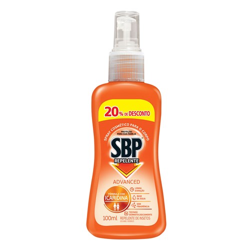 Repelente Sbp Advanced Icaridina Spray 100Ml