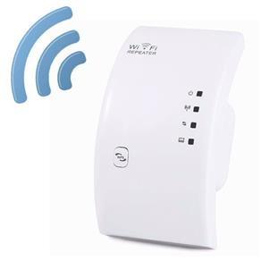 Repetidor de Sinal Wireless Wifi 300 Mbps Exbom WR01 Extensor Amplificador 2,4Ghz Branco Bivolt