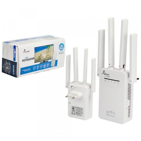 Repetidor e Amplificador de Sinal Wifi Quatro Antenas 300 MBPS KP-3009 KP-3009 KNUP