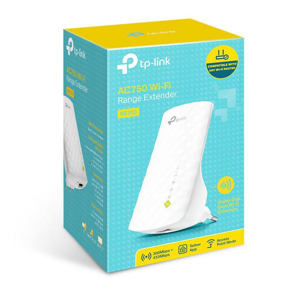 Repetidor TP-Link Wi-Fi Dual Band AC750 - RE200