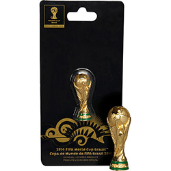 Replica do Troféu Banhado em Ouro 4,5cm Copa do Mundo FIFA 2014