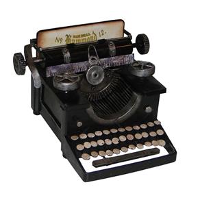 Réplica Máquina de Escrever em Ferro Oldway - 22x21 Cm