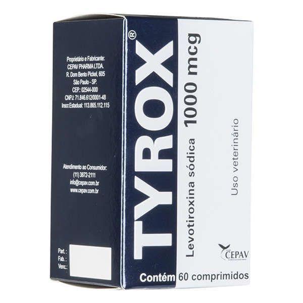 Repositor Hormonal Tyrox 1000 Mg - 60 Comprimidos - Cepav