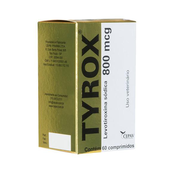 Repositor Hormonal Tyrox Cepav 800mcg - 60 Comprimidos