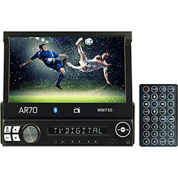 Tudo sobre 'Reprodutor Multimídia AR70 MM730 Tela 7 TV Digital e Bluetooth Preto'