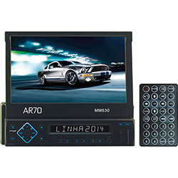 Reprodutor Multimídia Automotivo AR70 MM630 Tela 7" - Entradas USB, SD, AUX e P/câmera de Ré