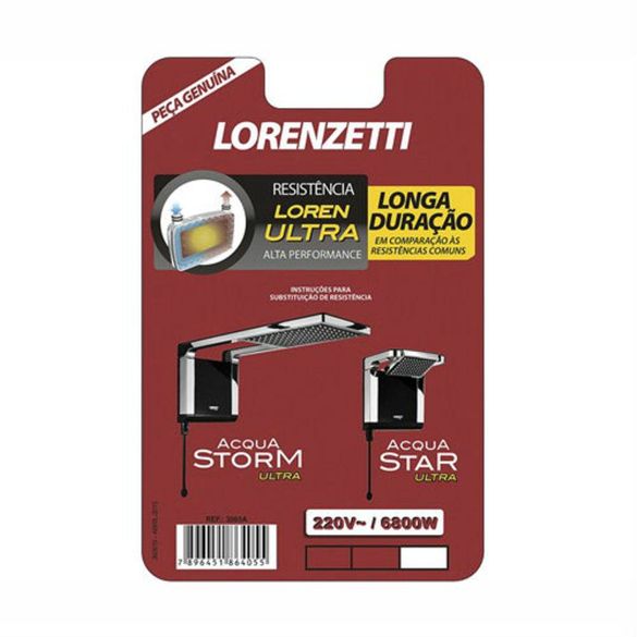 Resistencia Lorenzetti Storm/Star/Wave/Jet 220v 6800v
