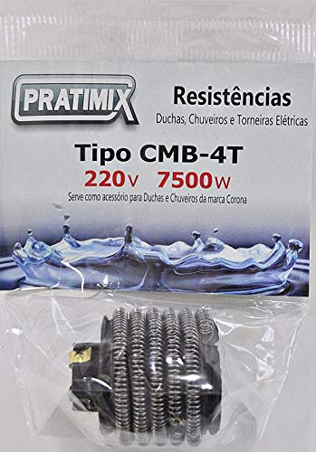 Resistencia Mega Banho 220V 7500W Pratimix CMB0275-06UN