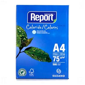 Resma de Papel Report A4 Azul 500 Folhas