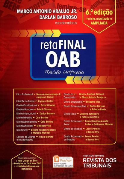 Reta Final OAB - Revisão Unificada - 6ª Ed. 2016 - Rt