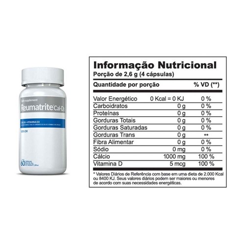 Reumatrite Cal3 Inove Nutrition 60 Caps
