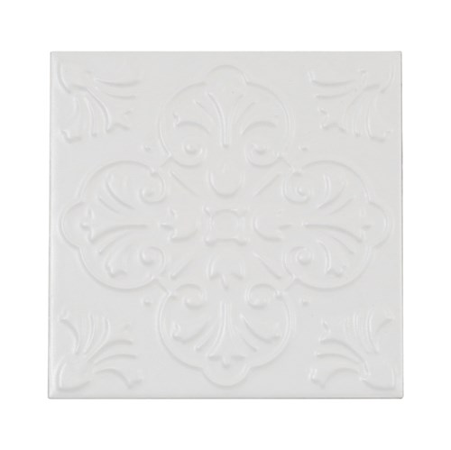 Tudo sobre 'Revestimento Decorativo Cerâmica Artsy Floral White 20,3x20,3cm Artens'