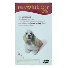 Revolution para Cães de 10kg a 20kg - Caixa com 1 Ampola
