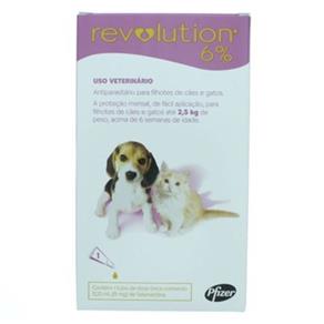 Revolution para Cães e Gatos Até 2,5kg - Caixa 1 Ampola