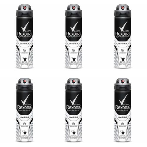 Rexona Invisible Desodorante Aerosol Masculino 90g (kit C/06)