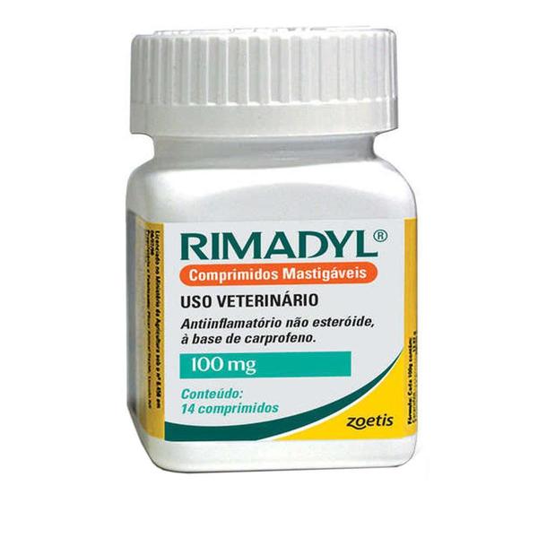 Rimadyl 100mg - Anti-inflamatório - Zoetis - 14 Comprimidos - 14 Comprimidos