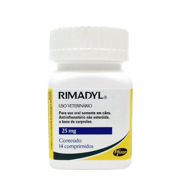Rimadyl 25mg Zoetis 14 Comp - Antinflamatório Cães