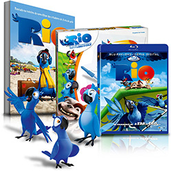 Rio (Combo BD + DVD/COPIA DIGITAL) + Boneca Jade - Grow + Livro - Rio + Blopens Rio - Grow + Boneco Blu - Grow + Boneco Blu que Fala - Grow
