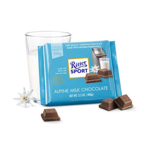 Ritter SPORT Importado - Chocolate ao Leite (100g)