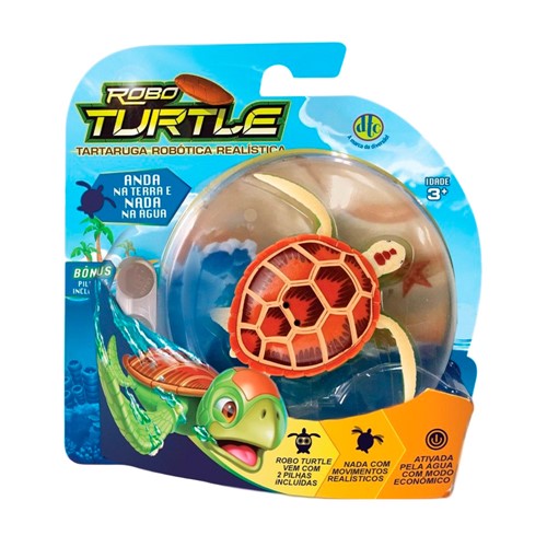 Robo Turtle DTC Cores Sortidas com 1 Unidade