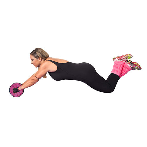 Roda de Exercícios By Cau Saad para Exercícios de Flexão e Extensão 19cm Rosa – Acte Cau13