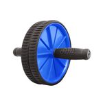 Roda Rolo Exercicios Abdominal Lombar Exercise Wheel + Apoio - Azul