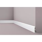 Rodape de Poliestireno Mod Fl1 12x80mm Caixa com 9,76 Metros