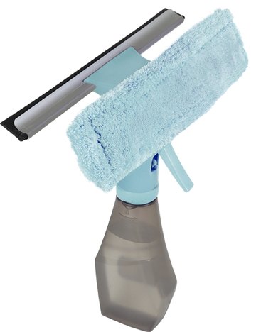 Rodo Magico Limpa Vidros e Janelas com Spray Mop Dispenser Borrifador 3 em 1
