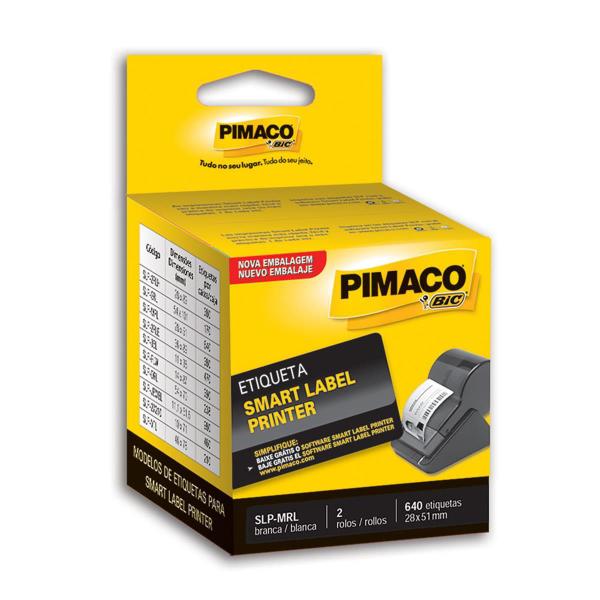 Rolo de Etiqueta SLPMRL para Impressora Smart Label Print Pimaco