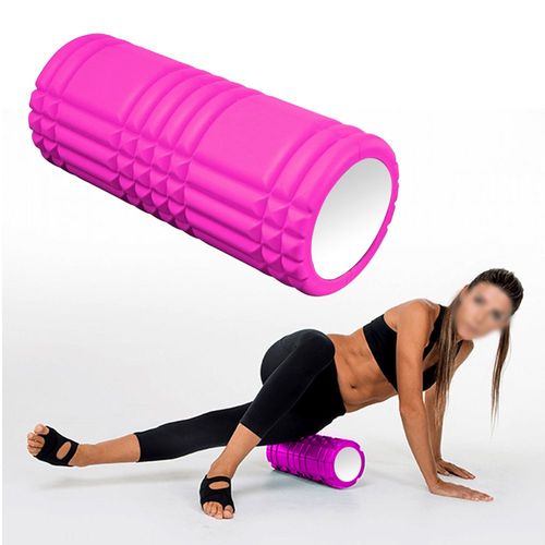 Rolo Miofascial Roller Foam Massagem Liberaçao Yoga Pilates Rosa