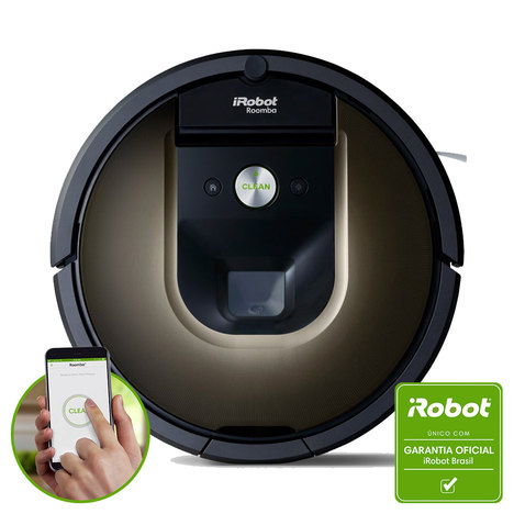 Roomba 980 - Robô Aspirador de Pó Inteligente Bivolt Irobot