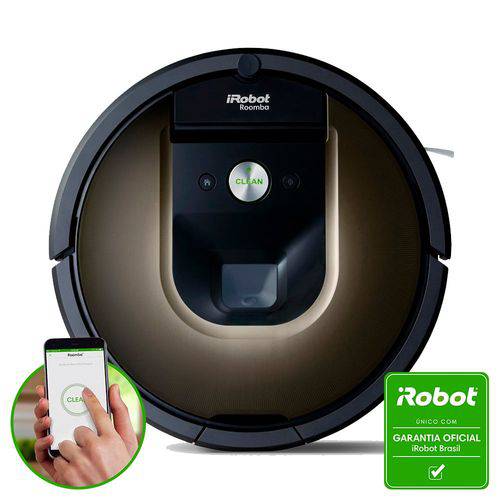 Roomba 980 - Robô Aspirador Inteligente IRobot Bivolt 10x Mais Potente e 2x Mais Inteligente