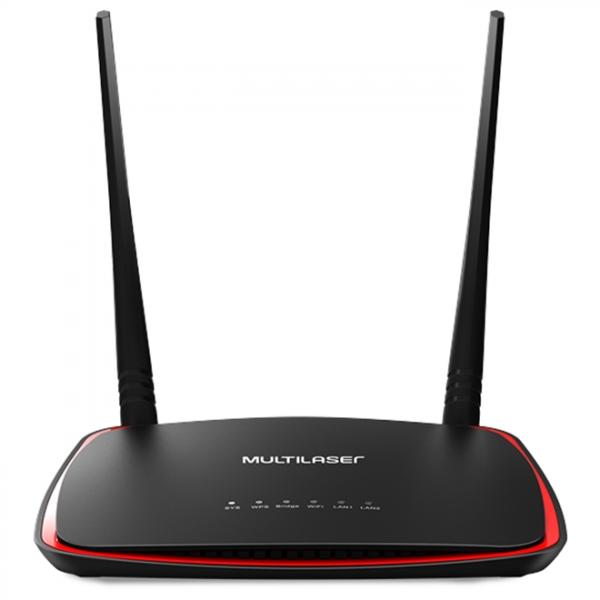 Roteador Facebook Hotspot 300Mbps Duas Antenas Preto - Multilaser RE300