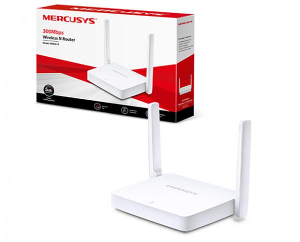 Roteador Mercusys Wi-Fi N 300Mbps 2 Antenas 2.4 GHz - MW301R