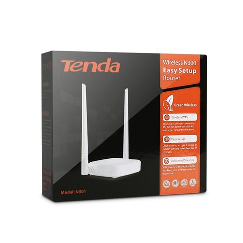 Roteador Tenda N301 300mbps Wireless C/ 2 Antenas 5 Dbi Box I