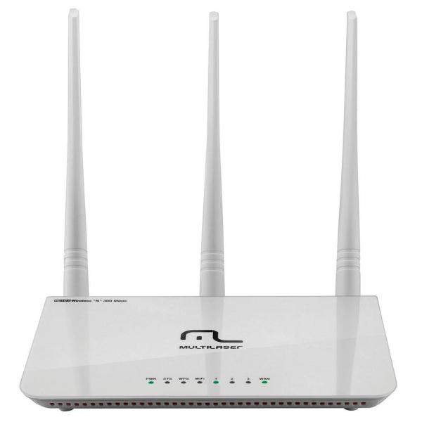 Roteador Wi-Fi 3 Antenas Wireless Ipv6 300 Mbps Multilaser RE163V