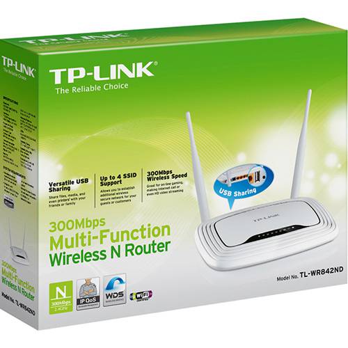 Tamanhos, Medidas e Dimensões do produto Roteador Wireless 300 Mbps WR842ND - TP-Link