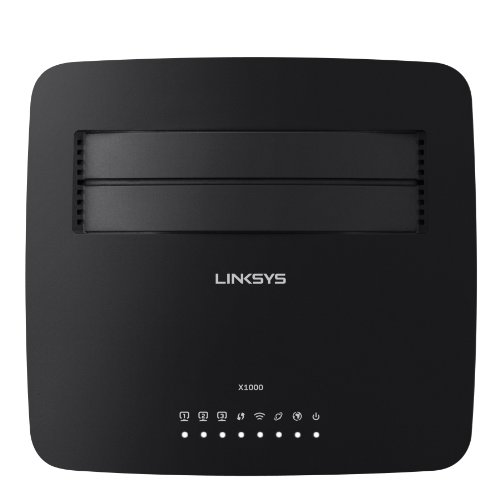 Roteador Wireless Linksys N e Modem ADSL2 X1000-Br 300Mbps