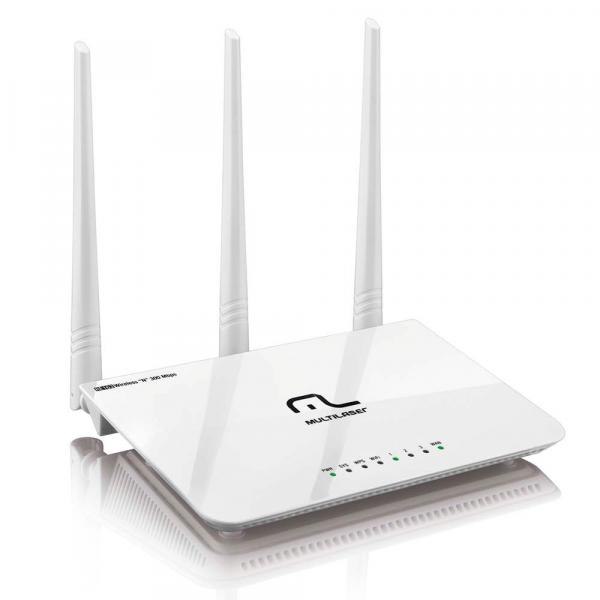 Roteador Wireless Wi-fi Sem Fio N 300mbps 3 Antenas 5dbi Multilaser RE163V