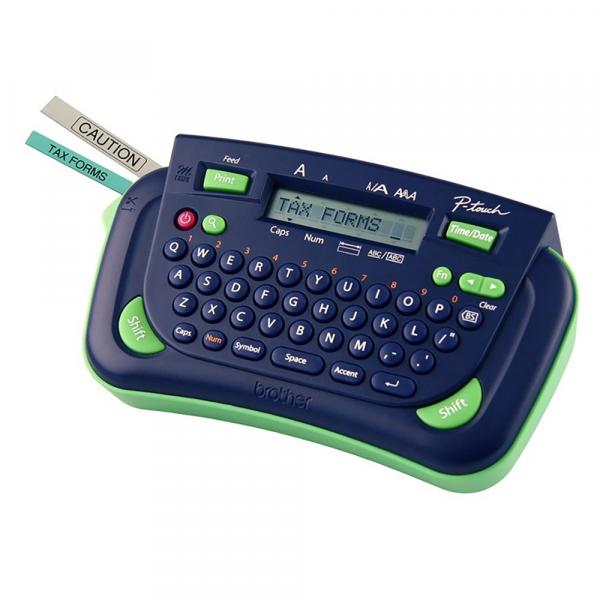 Rotuladora Etiqueta Portátil Eletrônica Azul e Verde Pt80 Brother
